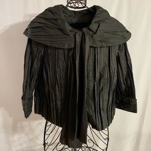 Charcoal Pleated 3/4 Sleeve Jacket - NWT